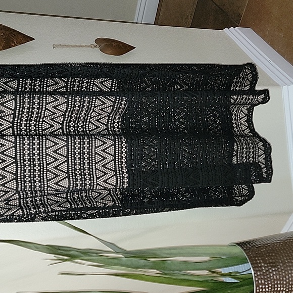 Style and Co. Black sleeveless Maxi overlay dress fully lined XL NWT - Picture 2 of 11